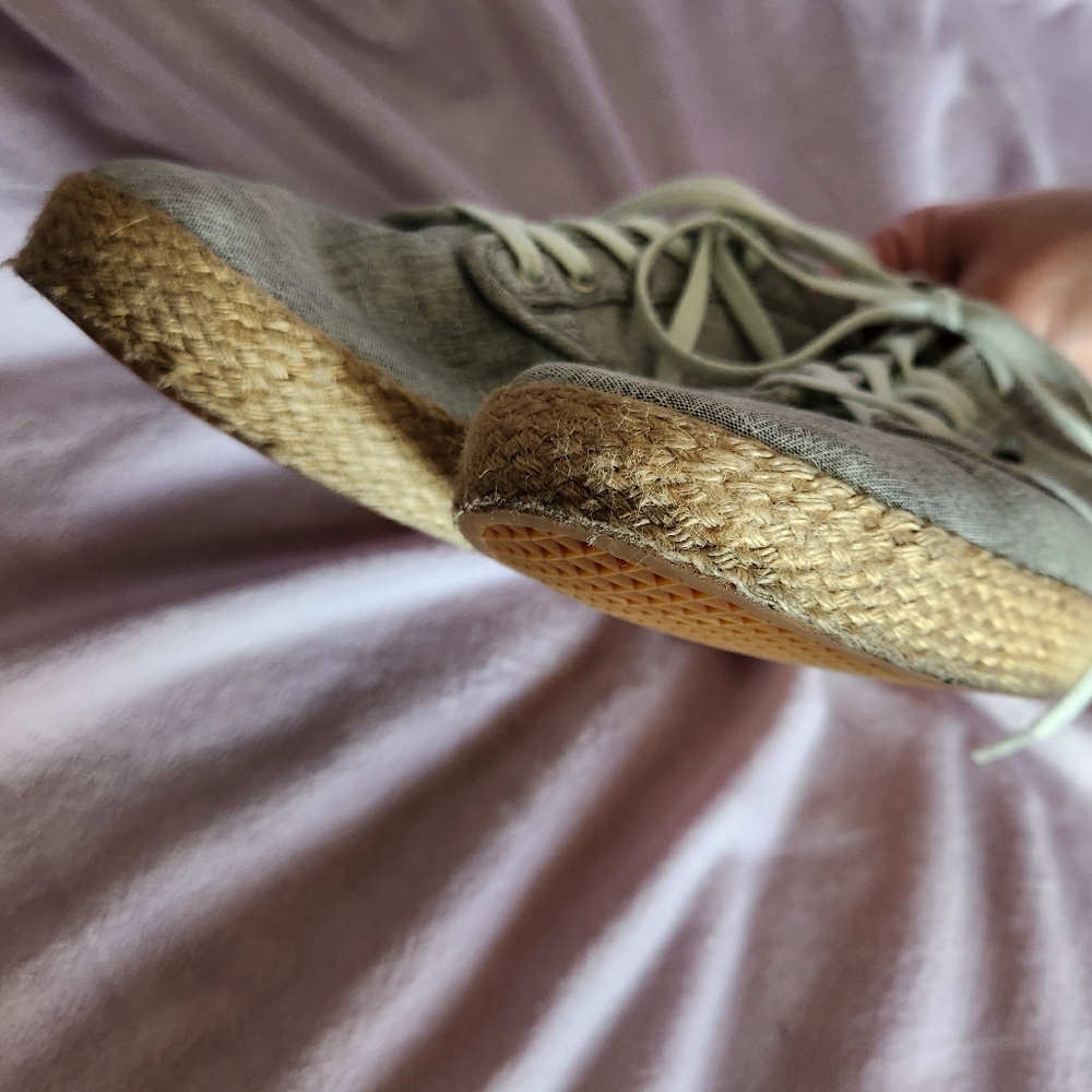 Vans Canvas Espadrille Shoes Size 8 - Picture 8 of 12
